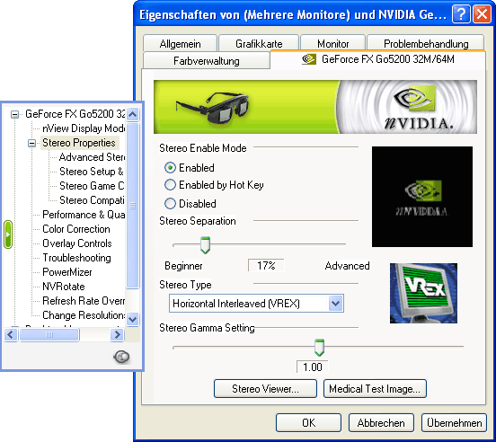 NVIDIA driver horzizontal interleaved